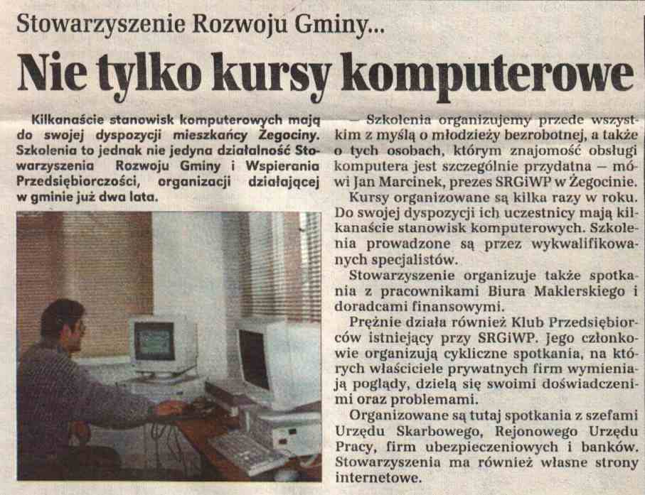 Artykuł w Gazecie Krakowskiej.